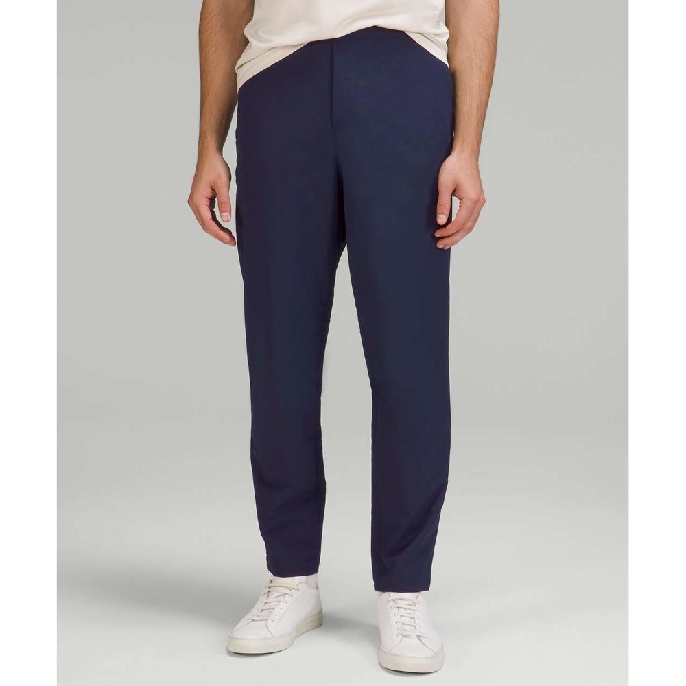 Lululemon New Venture Trouser Pique Pants Mens 2XL XXL Blue Athletic Perfomance